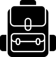 Backpack Glyph Icon vector