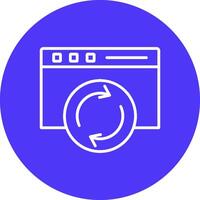 Page Loading Line Multi Circle Icon vector