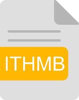 ITHMB File Format Flat Icon vector