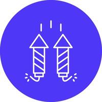 Firework Line Multi Circle Icon vector