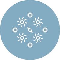 Firework Line Multi Circle Icon vector