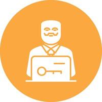 Anonymous Glyph Multi Circle Icon vector