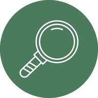 Search Line Multi Circle Icon vector