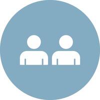 Person Glyph Multi Circle Icon vector