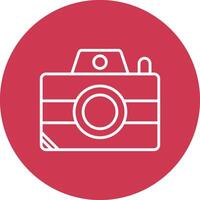 Camera Line Multi Circle Icon vector