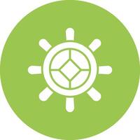 Helm Glyph Multi Circle Icon vector