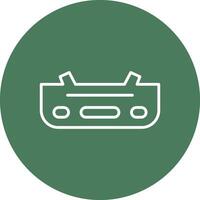 Bumper Line Multi Circle Icon vector