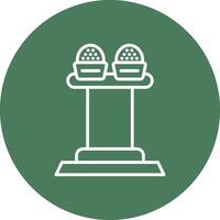 Press Release Line Multi Circle Icon vector