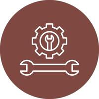 Tools Line Multi Circle Icon vector