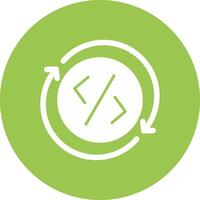 Development Glyph Multi Circle Icon vector
