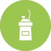 Protein Shake Glyph Multi Circle Icon vector