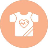 shirt Glyph Multi Circle Icon vector