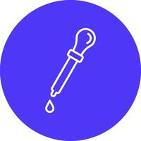 Dropper Line Multi Circle Icon vector