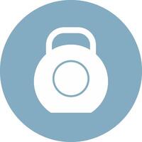 Kettlebell Glyph Multi Circle Icon vector