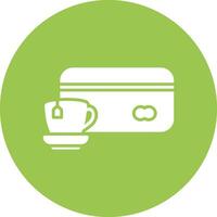 Card payment Glyph Multi Circle Icon vector