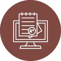 Grades Line Multi Circle Icon vector