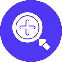 Zoom Glyph Multi Circle Icon vector