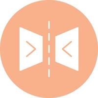 Reflect Glyph Multi Circle Icon vector