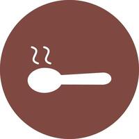 Spoon Glyph Multi Circle Icon vector