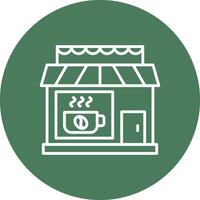 Cafe Line Multi Circle Icon vector