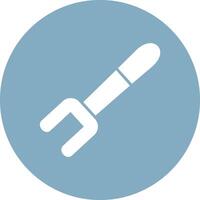 Fork Glyph Multi Circle Icon vector