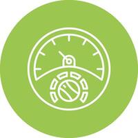 Gauge Line Multi Circle Icon vector