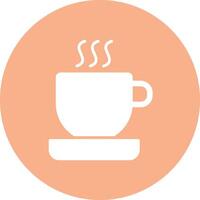 Cup Glyph Multi Circle Icon vector