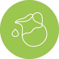 Jug Line Multi Circle Icon vector