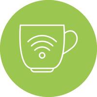 Wifi Line Multi Circle Icon vector