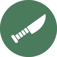 Knife Glyph Multi Circle Icon vector