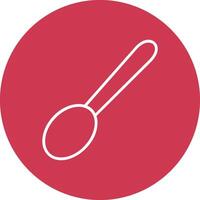 Spoon Line Multi Circle Icon vector