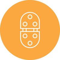 Hinge Line Multi Circle Icon vector