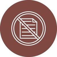 Prohibited Sign Line Multi Circle Icon vector