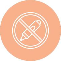 Prohibited Sign Line Multi Circle Icon vector