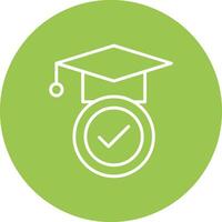 Education Line Multi Circle Icon vector