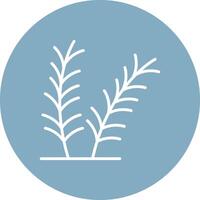 Rosemary Glyph Multi Circle Icon vector