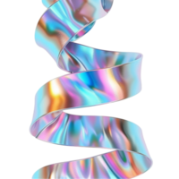 Ribbon Abstract 3d Wave AI-Generative png