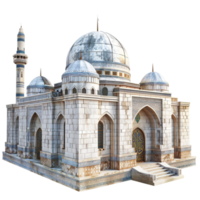 Islamic architecture 3d element isolated on transparent background AI-Generative png