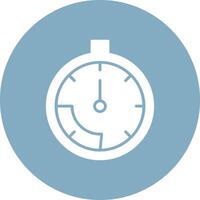 Stopwatch Glyph Multi Circle Icon vector