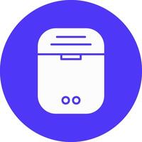 Earbuds Glyph Multi Circle Icon vector