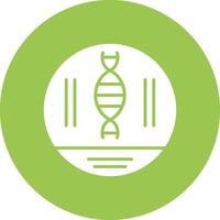 Dna Strand Glyph Multi Circle Icon vector