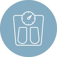 Scales Line Multi Circle Icon vector