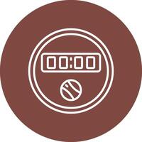 Dial Line Multi Circle Icon vector