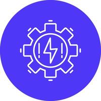 Electrical Line Multi Circle Icon vector