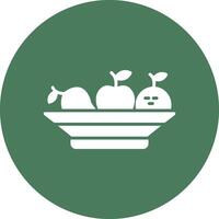 Fruit Glyph Multi Circle Icon vector