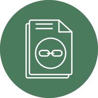 Links Line Multi Circle Icon vector