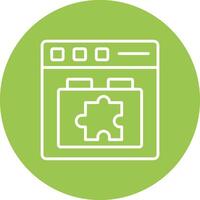 Plugins Line Multi Circle Icon vector
