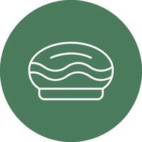 Pie Line Multi Circle Icon vector