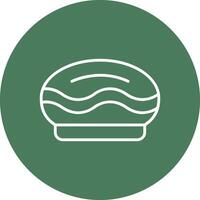 Pie Line Multi Circle Icon vector