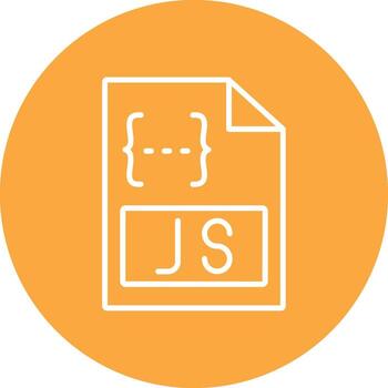 js línea multi circulo icono vector